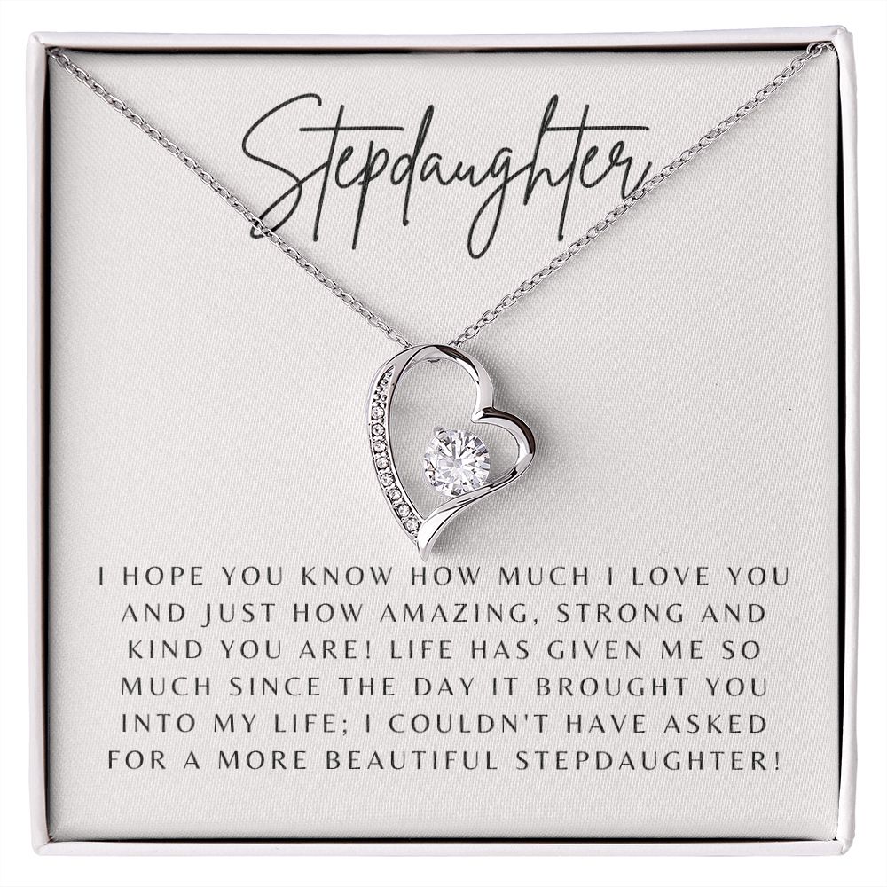Forever Love Heart Necklace: Stepdaughter