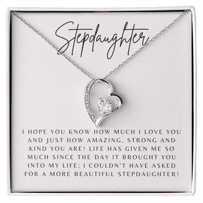 Forever Love Heart Necklace: Stepdaughter