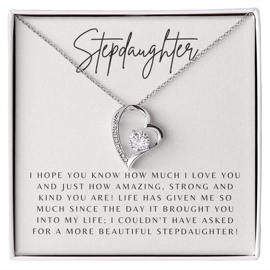 Forever Love Heart Necklace: Stepdaughter