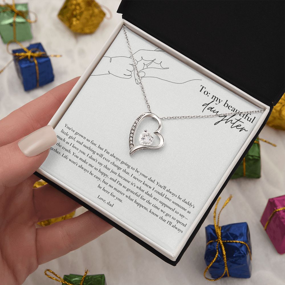 Forever Love Necklace: Beautiful Daughter - Love Dad