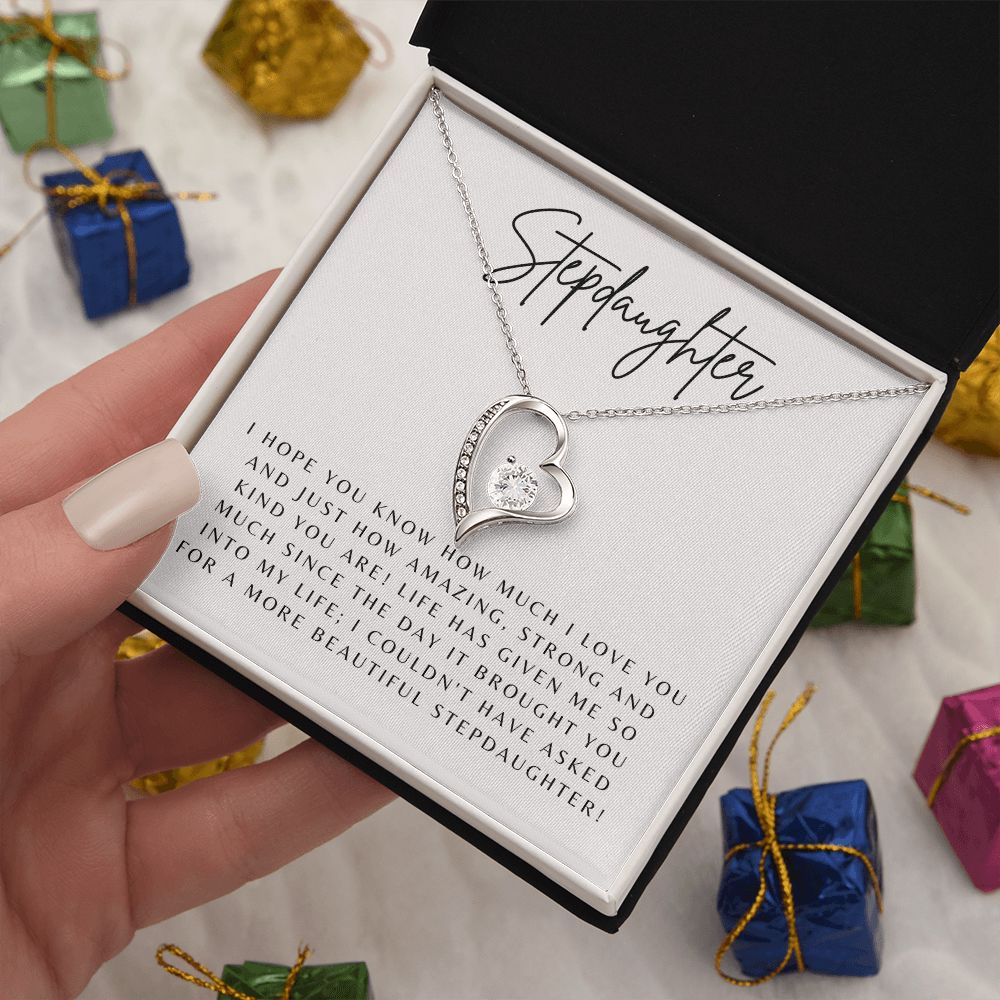 Forever Love Heart Necklace: Stepdaughter