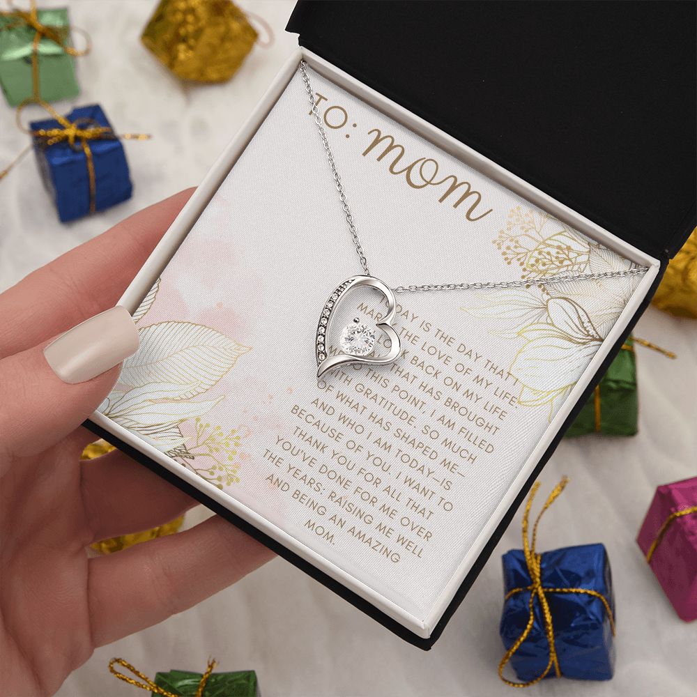 Forever Love Heart Necklace: Mother-of-the-Groom/Bride