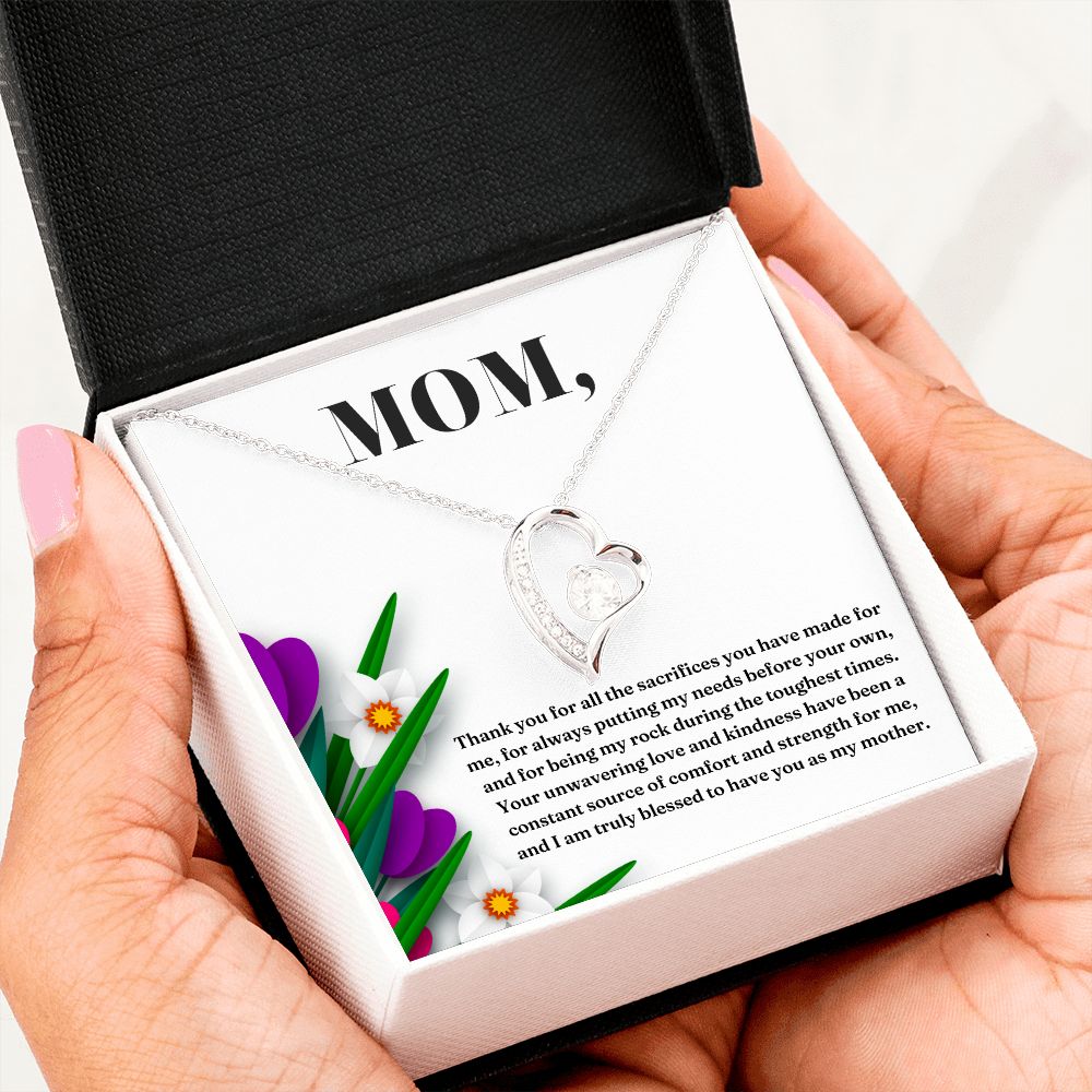 Forever Love Heart Necklace: Thank You For All The Sacrifices