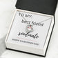 Forever Love Heart Necklace: Best Friend + Soulmate