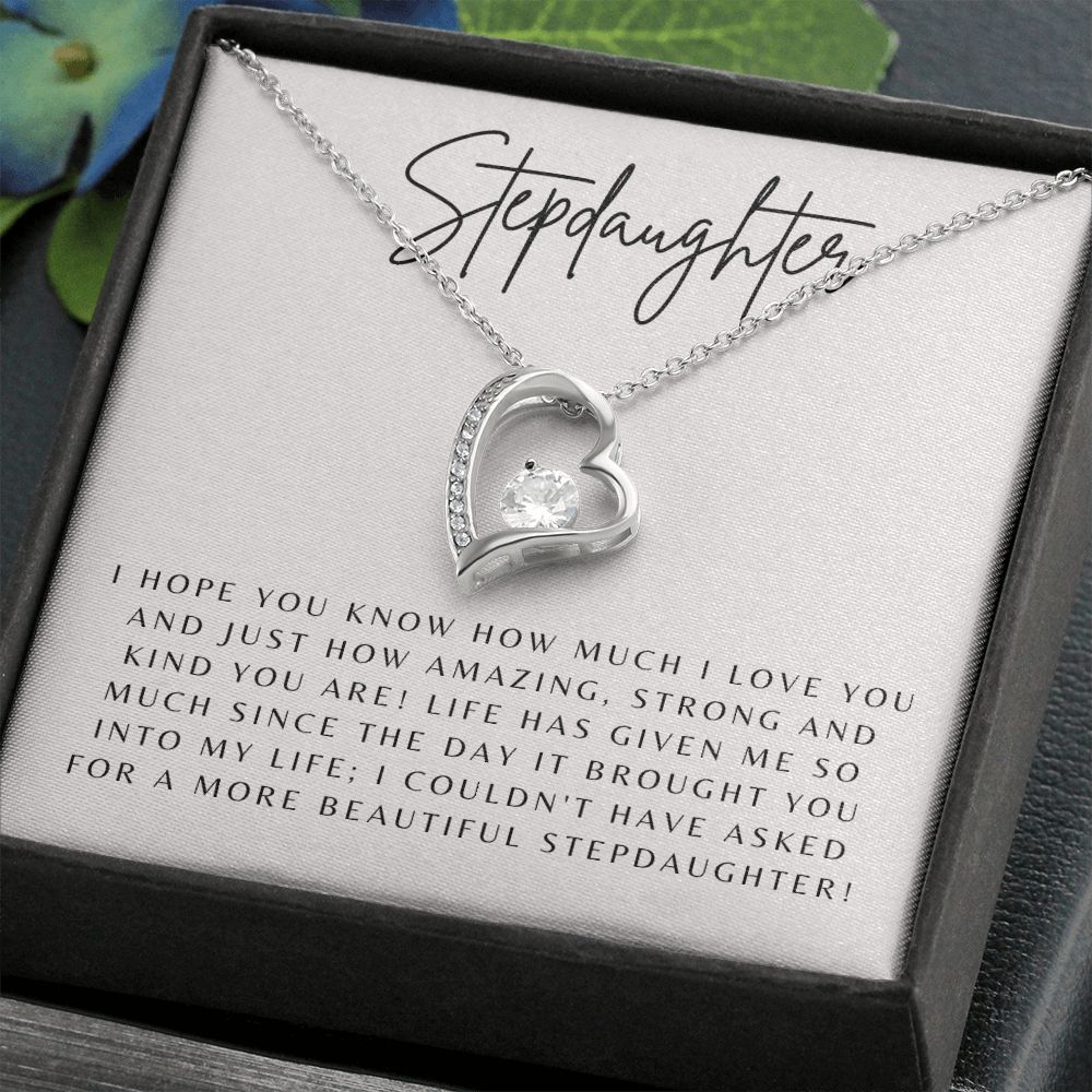 Forever Love Heart Necklace: Stepdaughter