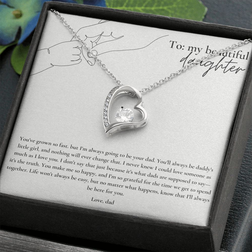 Forever Love Necklace: Beautiful Daughter - Love Dad