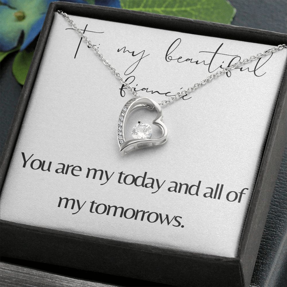 Forever Love Heart Necklace: You Are My Today And All Of My Tomorrows