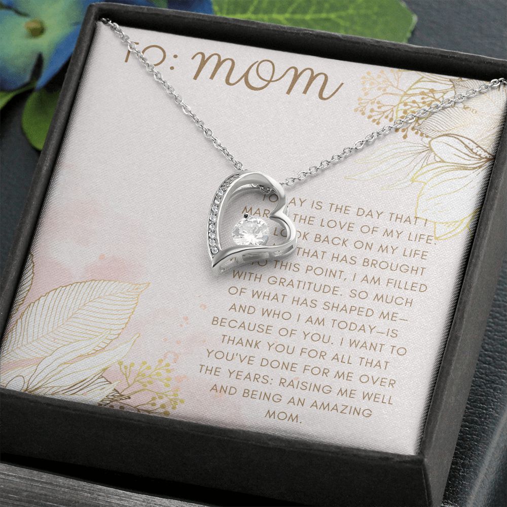 Forever Love Heart Necklace: Mother-of-the-Groom/Bride