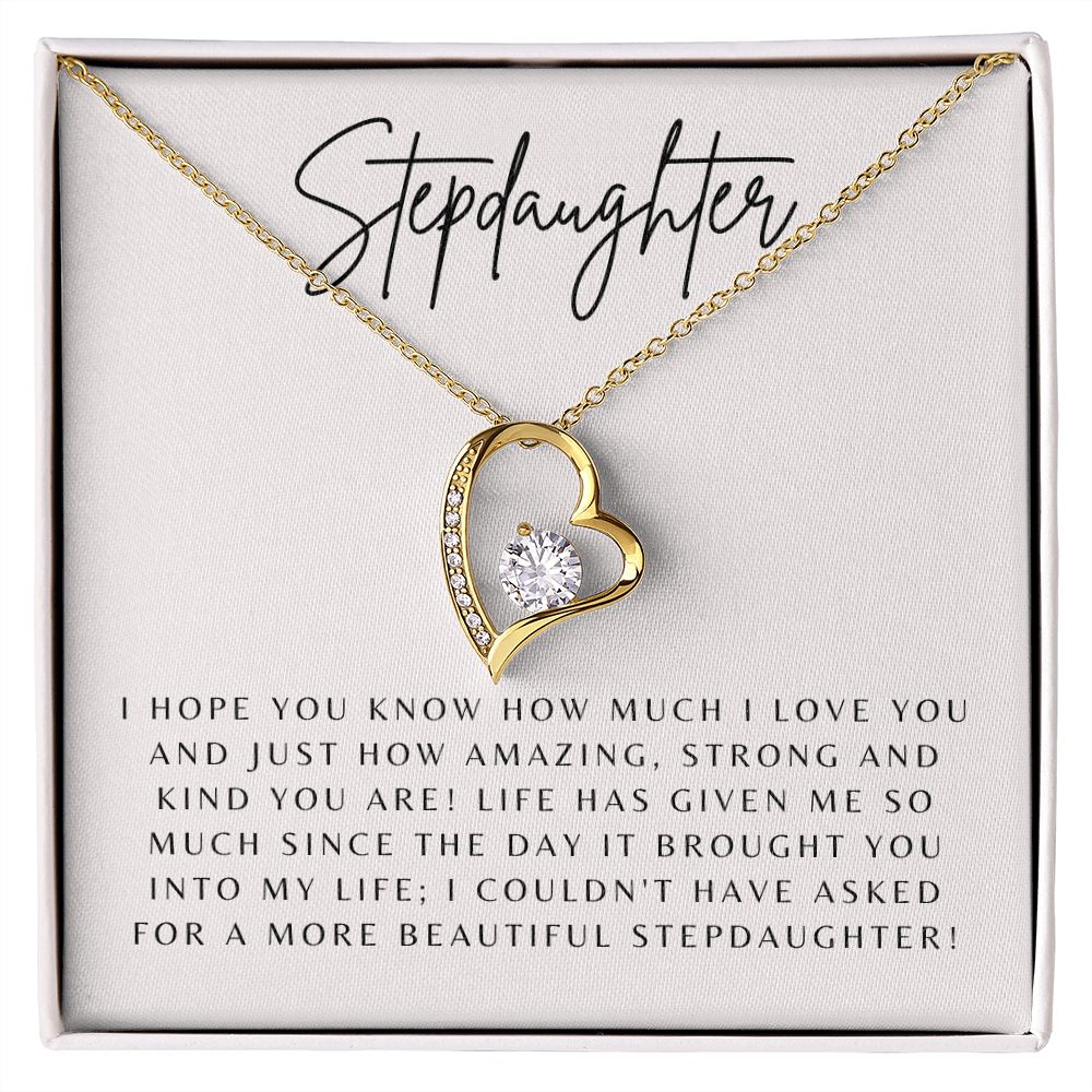 Forever Love Heart Necklace: Stepdaughter