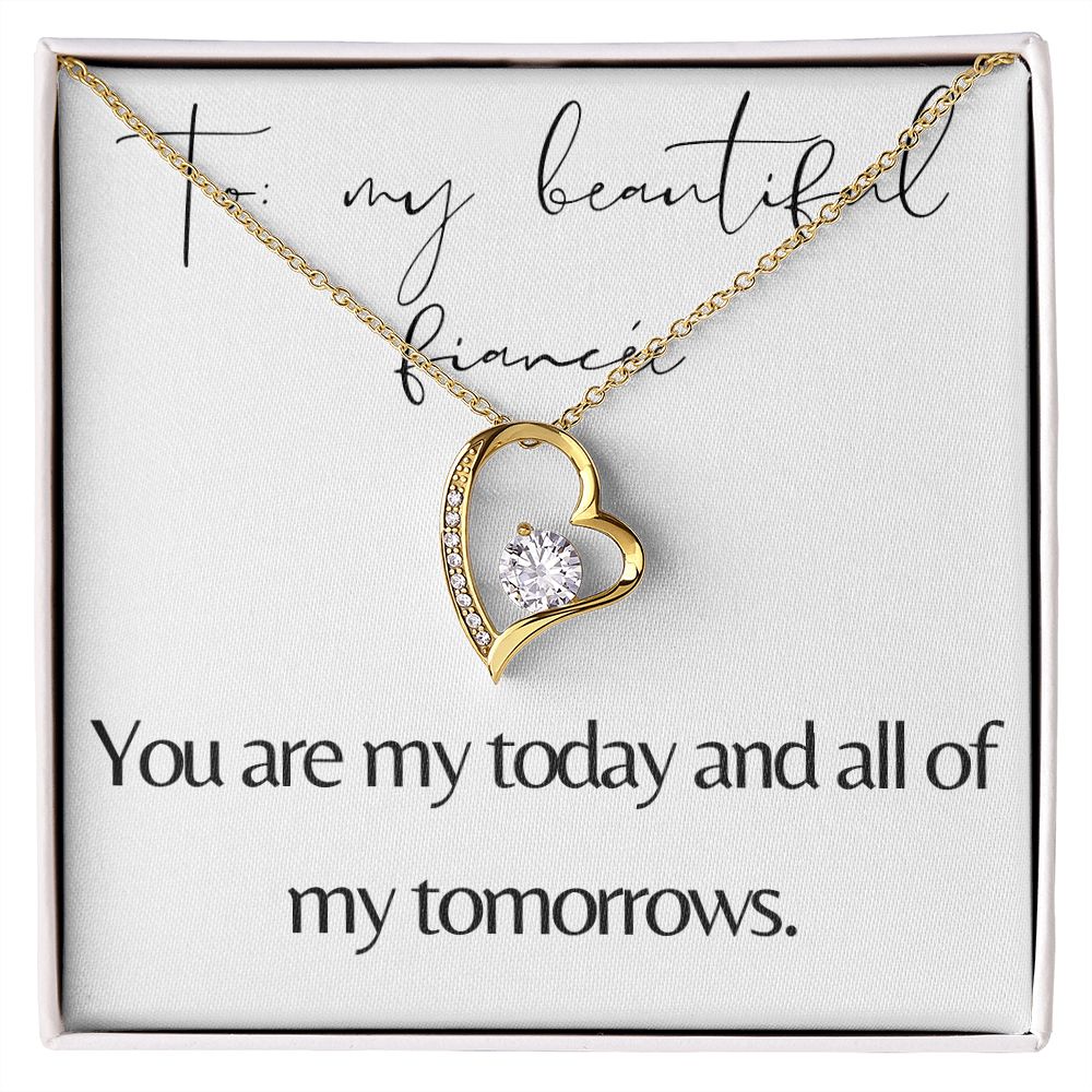 Forever Love Heart Necklace: You Are My Today And All Of My Tomorrows