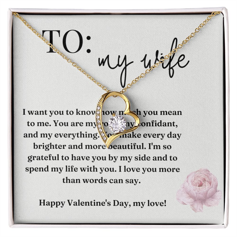 Forever Love Heart Necklace: I Want You To Know