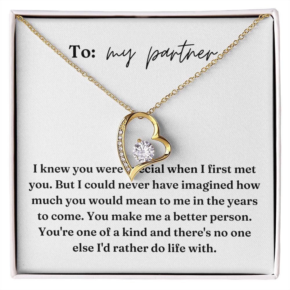 Forever Love Heart Necklace: I Knew You Were Special