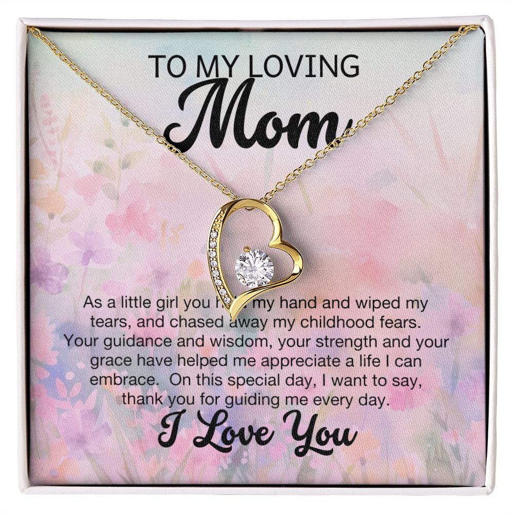 Forever Love Heart Necklace: To My Loving Mom