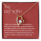 Forever Love Heart Necklace: Thank You