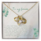 Forever Love Heart Necklace: I Love You More Than Words Can Say