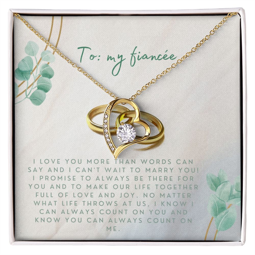 Forever Love Heart Necklace: I Love You More Than Words Can Say