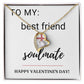 Forever Love Heart Necklace: Best Friend + Soulmate
