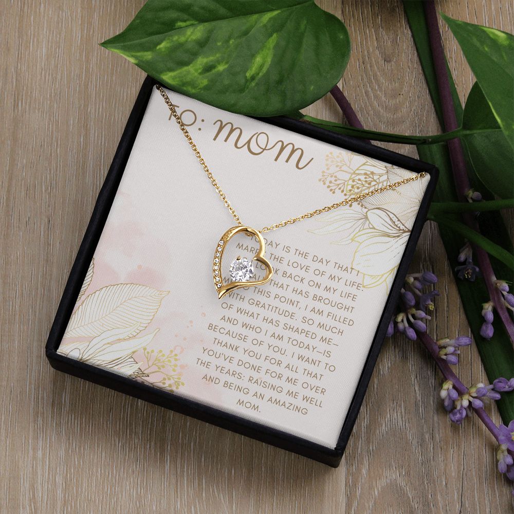 Forever Love Heart Necklace: Mother-of-the-Groom/Bride