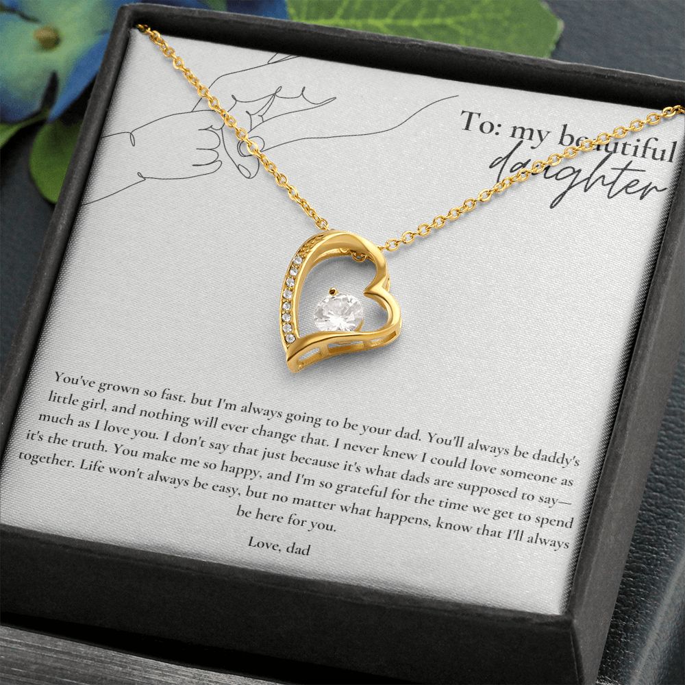 Forever Love Necklace: Beautiful Daughter - Love Dad