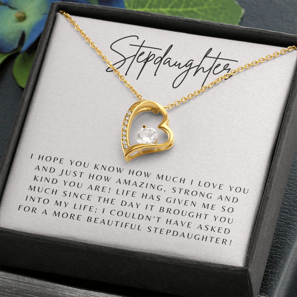 Forever Love Heart Necklace: Stepdaughter