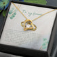 Forever Love Heart Necklace: I Love You More Than Words Can Say