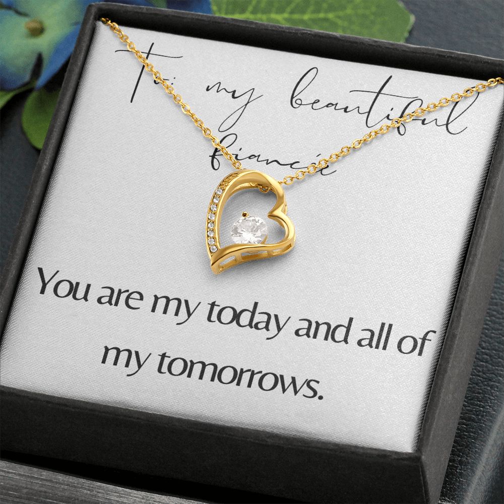 Forever Love Heart Necklace: You Are My Today And All Of My Tomorrows