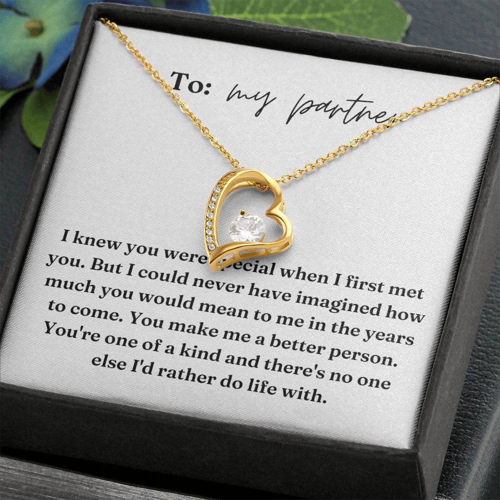 Forever Love Heart Necklace: I Knew You Were Special