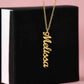 Vertical Custom Name Necklace (no message card included)